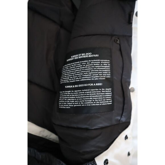 Ski-Doo 4560430401 Women's Sz S White Typha x KANUK Snowmobile Jacket - Picture 14 of 16